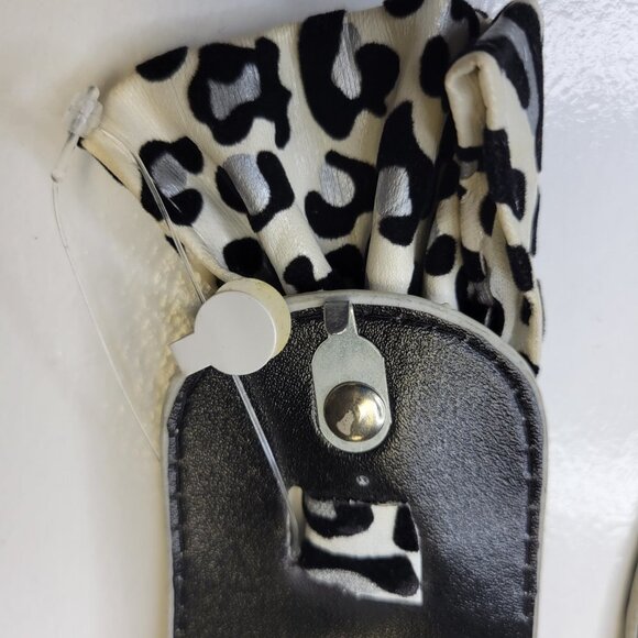 White and Black Animal Print Belt - NEW - Picture 5 of 7